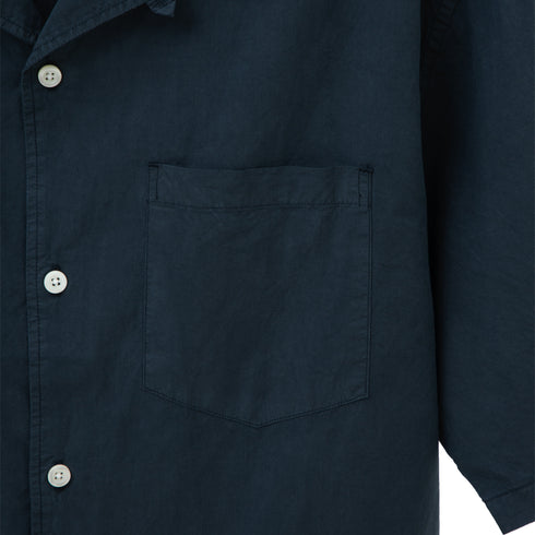 Norse Projects Carsten Tencel Shirt Deep Marine N40-05797187 Degli Uberti