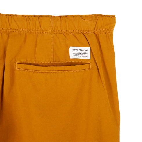 Norse Projects Ezra Light Twill Shorts Rufous Orange N35-0577 Degli Uberti