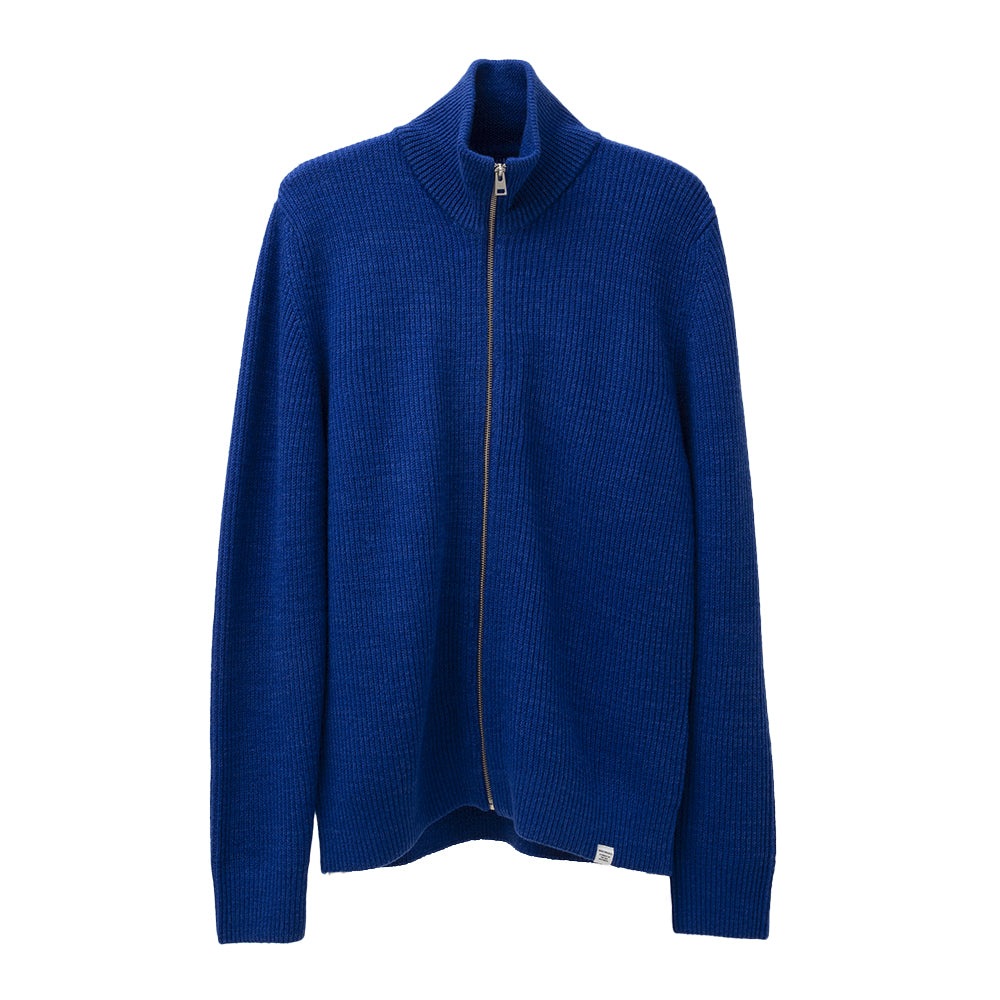 Norse Projects Hagen Cotton Wool Jacket Cobalt Blue Degli Uberti