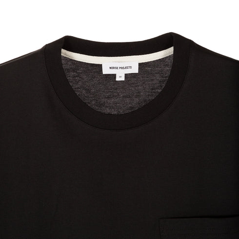 Norse Projects Johannes Standard Pocket SS Black N01-0553 Degli Uberti