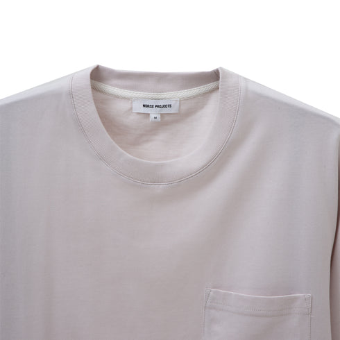 Norse Projects Johannes Standard Pocket SS T-Shirt Marble White 05531042 Degli Uberti