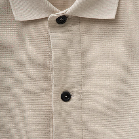 Norse Projects Jorn Textured Overshirt Oatmeal N10-0197 Degli Uberti