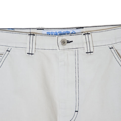 Polar Skate Co Big Boy Work Shorts Washed White POL-BBWS Degli Uberti