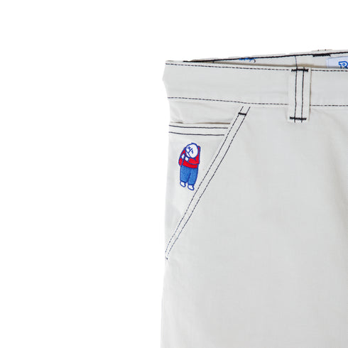 Polar Skate Co Big Boy Work Shorts Washed White POL-BBWS Degli Uberti