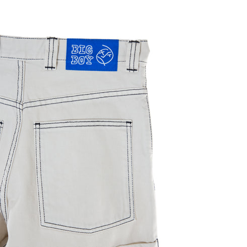 Polar Skate Co Big Boy Work Shorts Washed White POL-BBWS Degli Uberti
