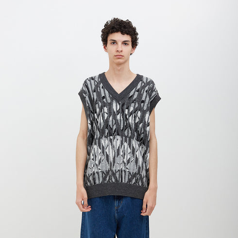 Polar Skate Co Paul Knit Vest Grey POL-PKV Degli Uberti