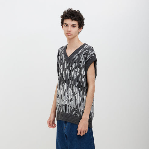 Polar Skate Co Paul Knit Vest Grey POL-PKV Degli Uberti