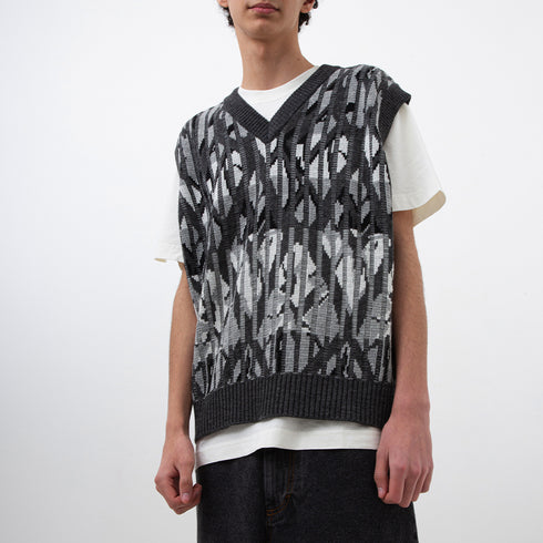 Polar Skate Co Paul Knit Vest Grey POL-PKV Degli Uberti