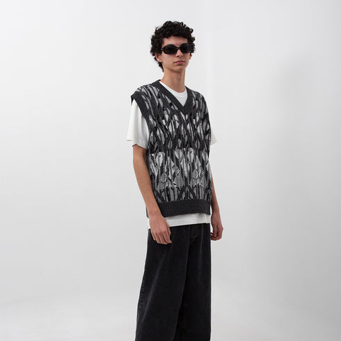 Polar Skate Co Paul Knit Vest Grey POL-PKV Degli Uberti
