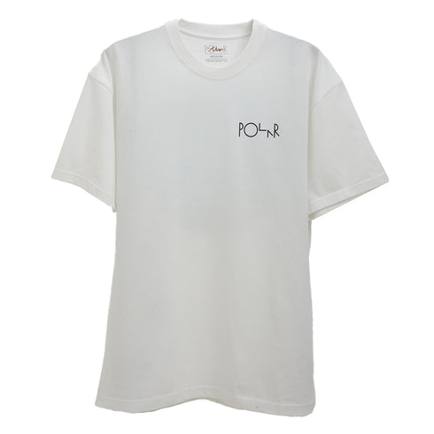 Polar Skate Co Skorsten Fill Logo Tee White POLTEE-SKORSTENFL Degli Uberti