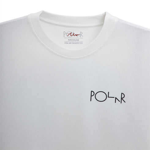 Polar Skate Co Skorsten Fill Logo Tee White POLTEE-SKORSTENFL Degli Uberti