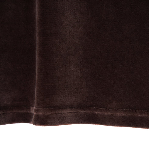 Polar Skate Co Velour Zip Polo Longsleeve Brown POL-VZPOLOLS Degli Uberti