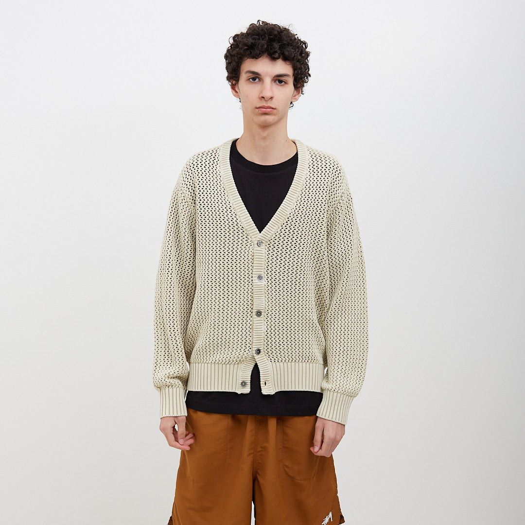 Stussy Loose Gauge Cardigan Natural – Degli Uberti