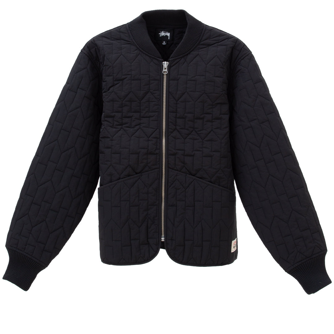 Stussy S Quilted Liner Jacket Black Degli Uberti