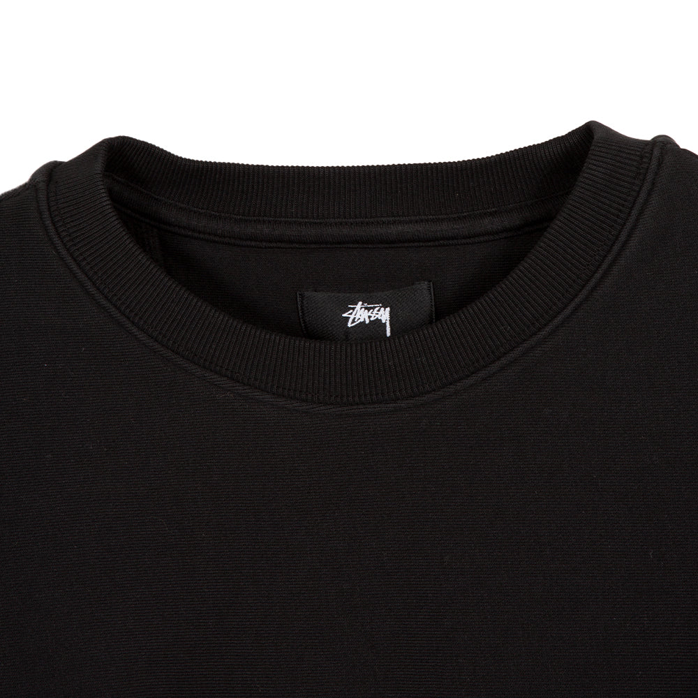 Stussy Stock Logo Crew Sweat Black – Degli Uberti