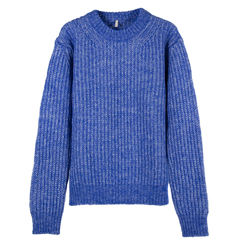 Sunflower Field Sweater Electric Blue 3021 Degli Uberti