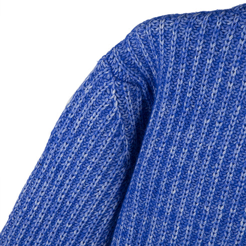 Sunflower Field Sweater Electric Blue 3021 Degli Uberti