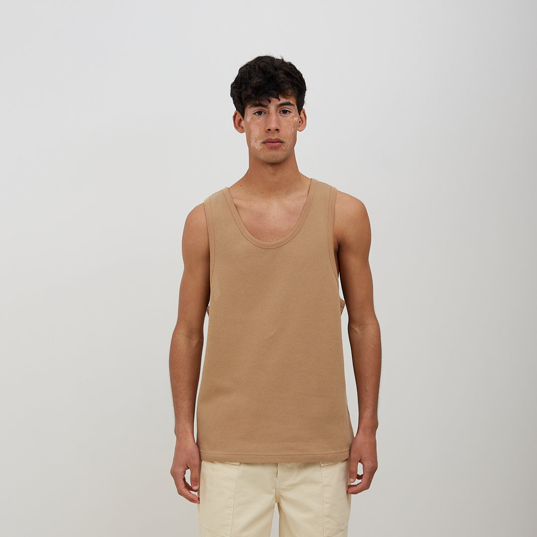 Sunflower Mesh Tank Top Khaki – Degli Uberti