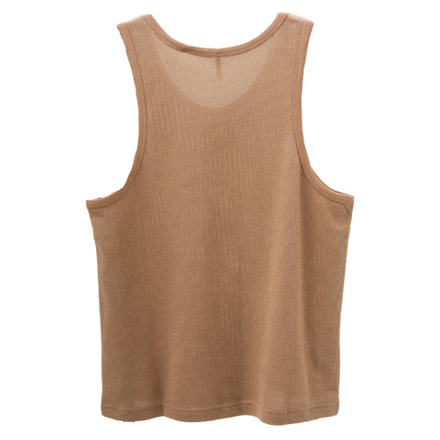 Sunflower Mesh Tank Top Khaki 2028 Degli Uberti