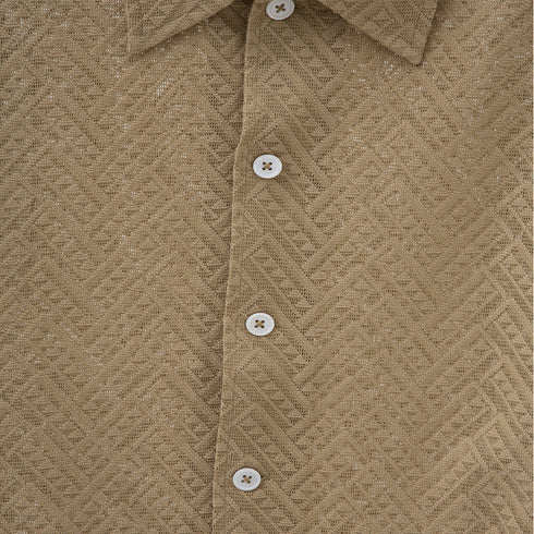 Sunflower Spacey SS Shirt Khaki 1138 Degli Uberti