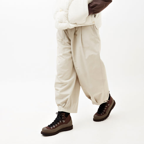 Uniform Bridge Balloon Pants Grey Beige Degli Uberti