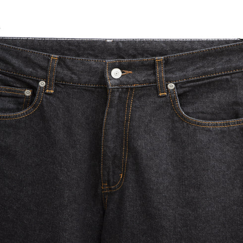 Uniform Bridge Comfort Denim Pants Black One Washed Degli Uberti