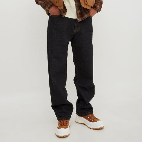 Uniform Bridge Comfort Denim Pants Black One Washed Degli Uberti