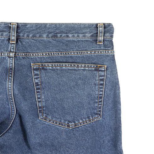 Uniform Bridge Wide One Tuck Denim Pants Indigo Washed Degli Uberti