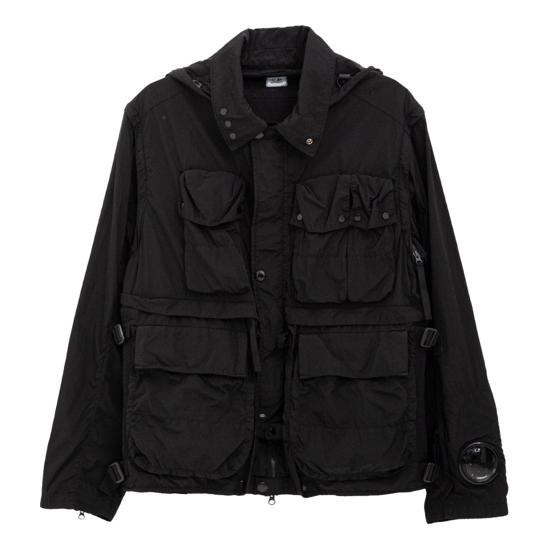 chrome-r goggle utility jacket C.P. Company Chrome-R Google Utility Jacket Black 999 – Degli Uberti