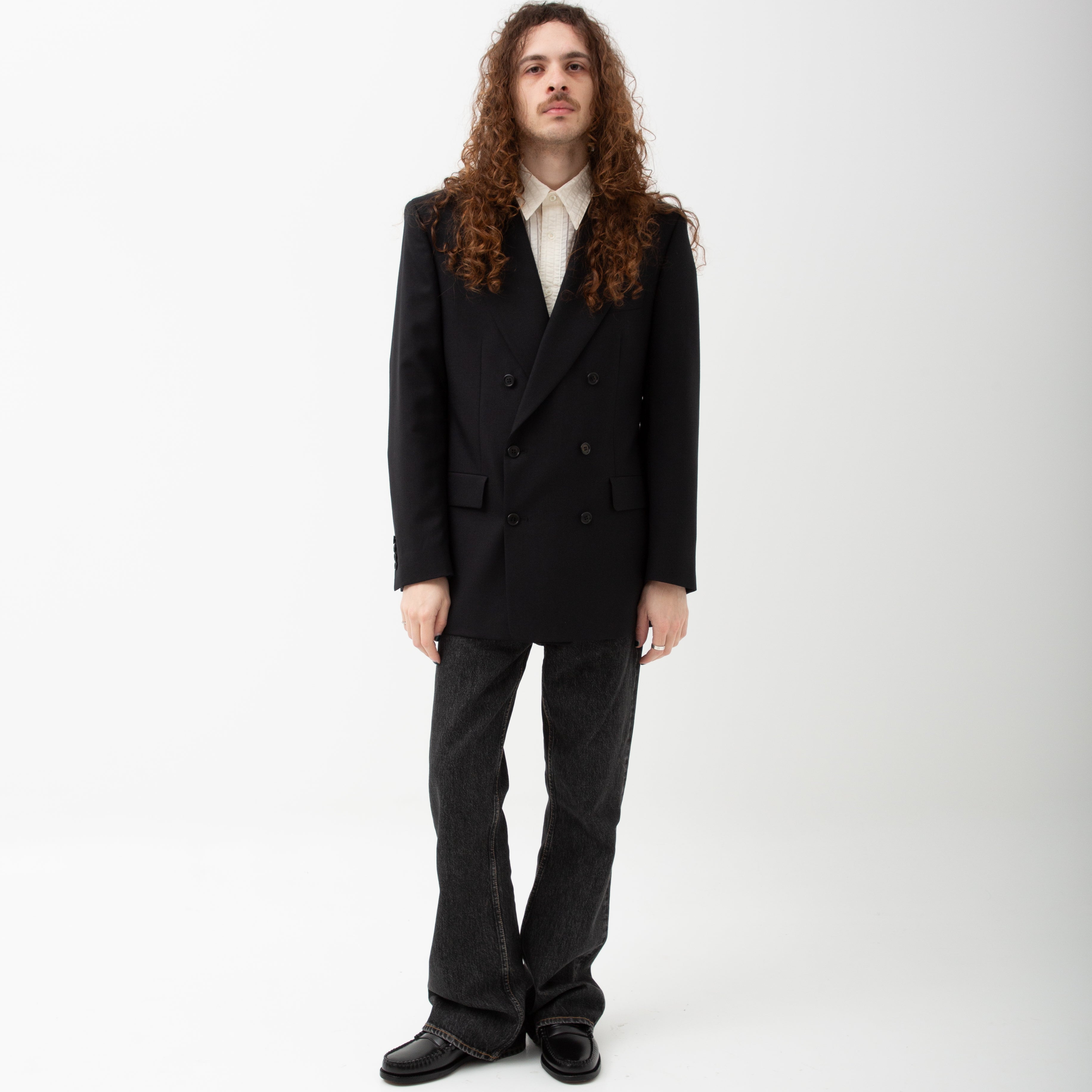 Sunflower Double Breasted Blazer Black – Degli Uberti