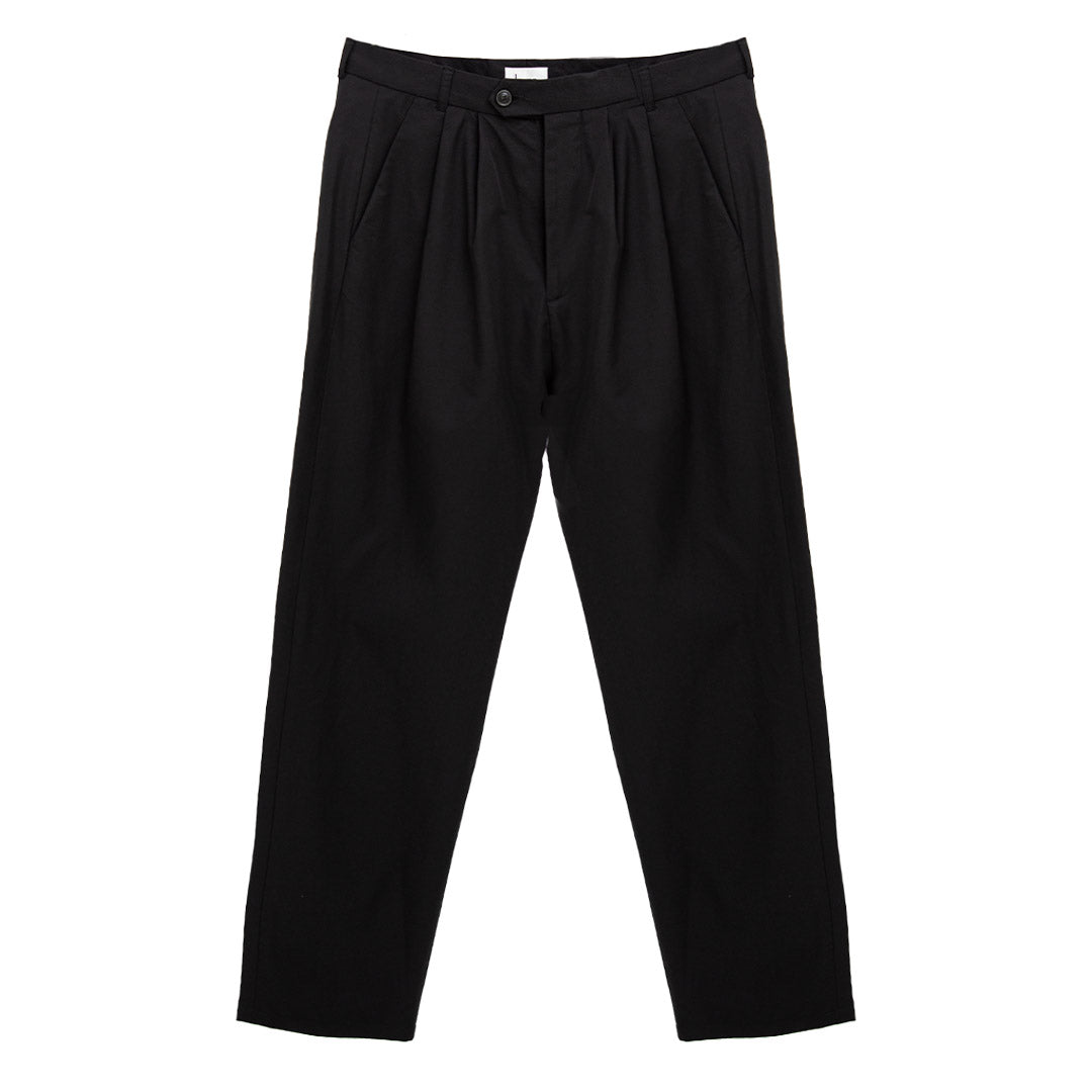 LOWNN 2 Pleated Pants Black 【公式通販】