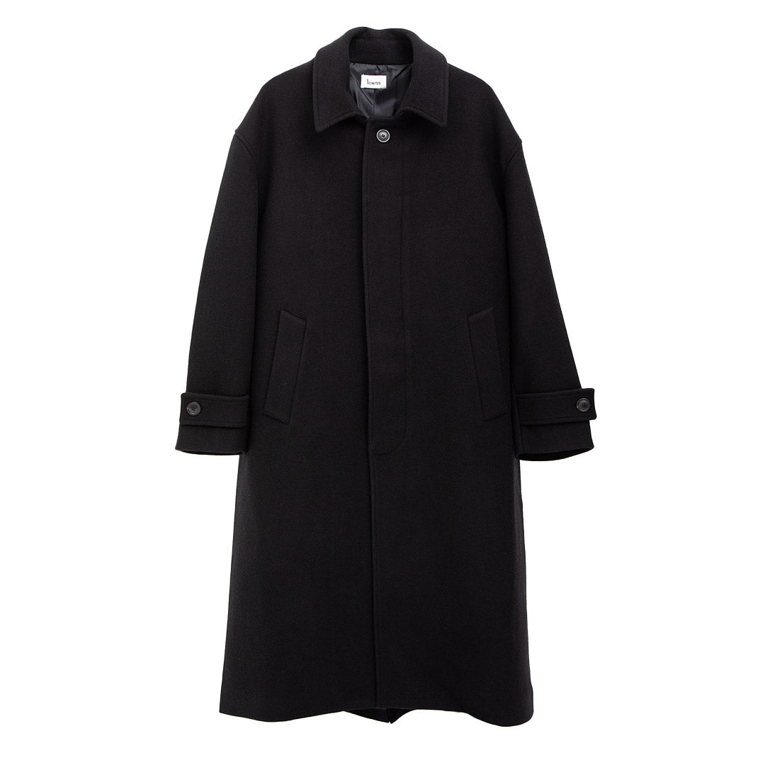 lownn コート coat ウール 黒 Lownn Wool Overcoat, Black – Glasswing