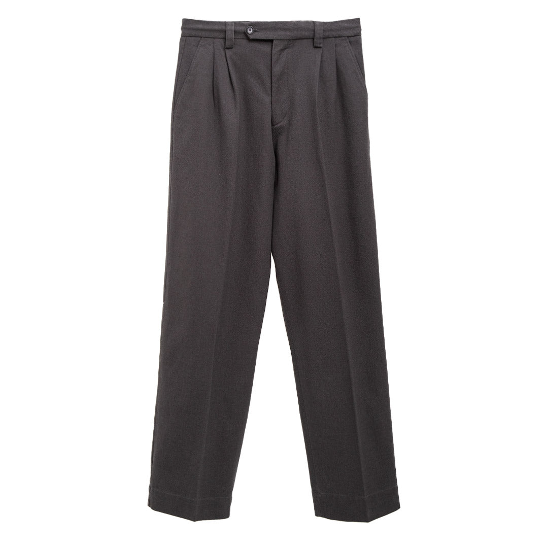 mfpen Mens Classic Trousers - Light Grey Herringbone | Garmentory