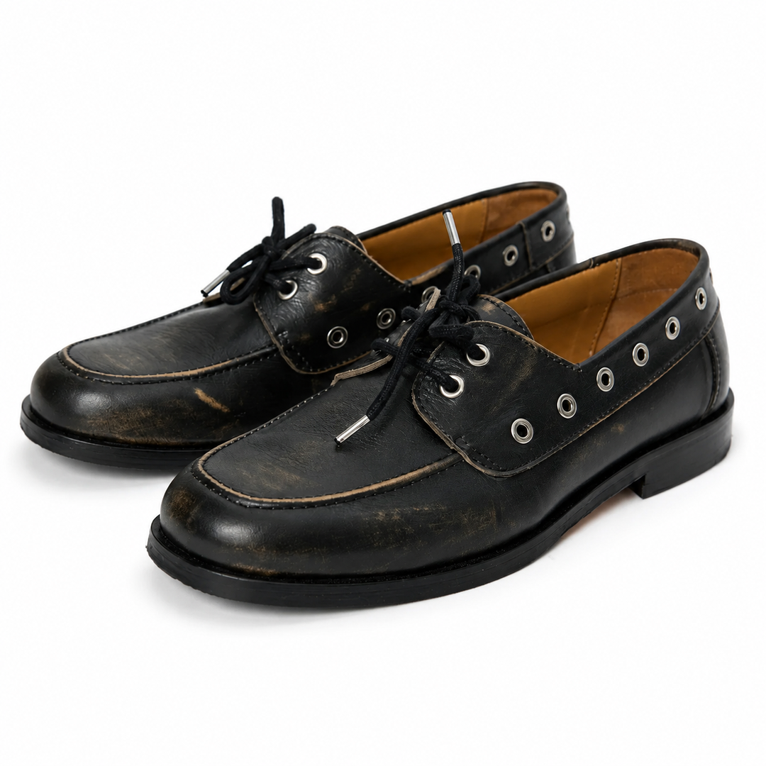 Scout Deck Shoe Scratched Black detail