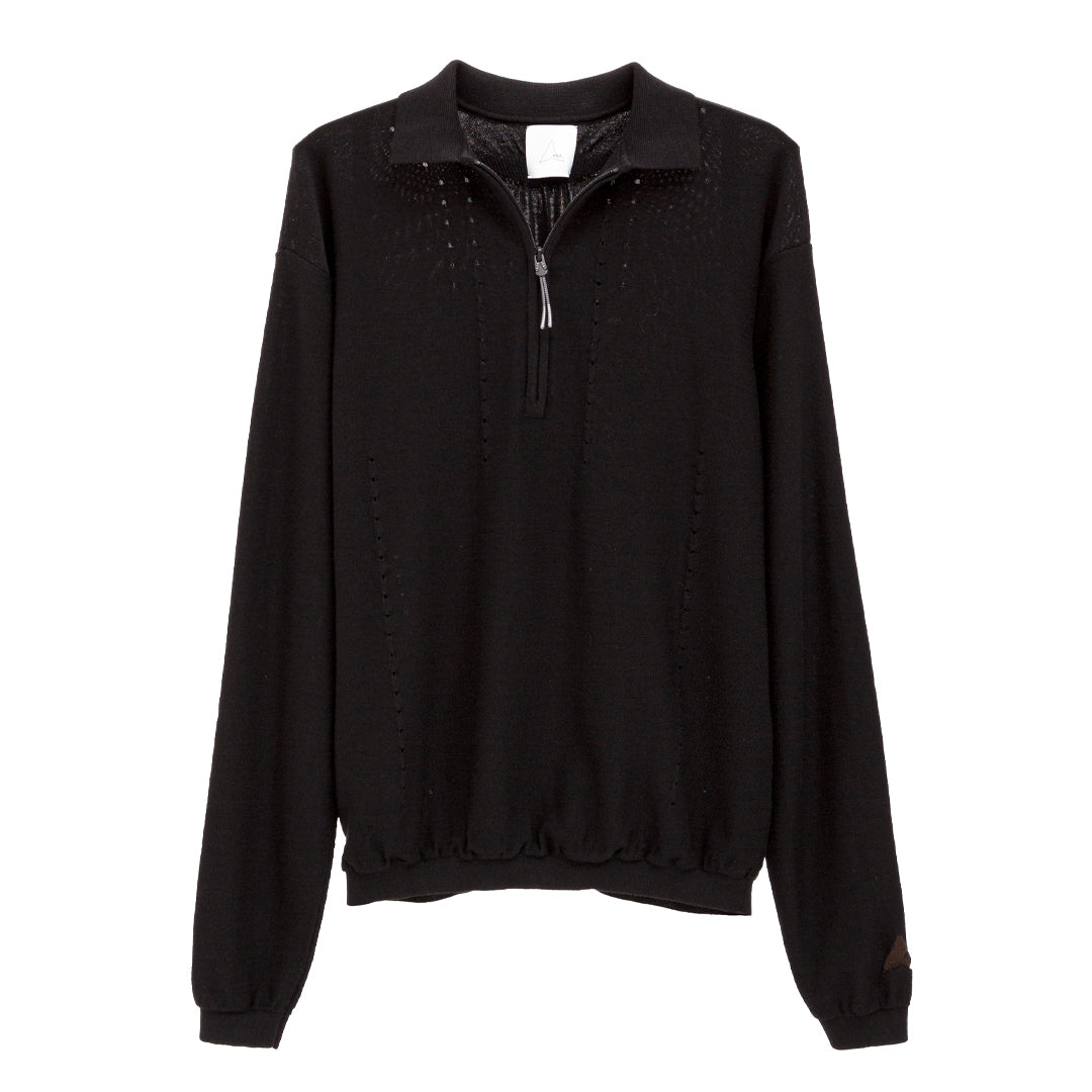 Pinched Wool Knit Polo – Degli Uberti