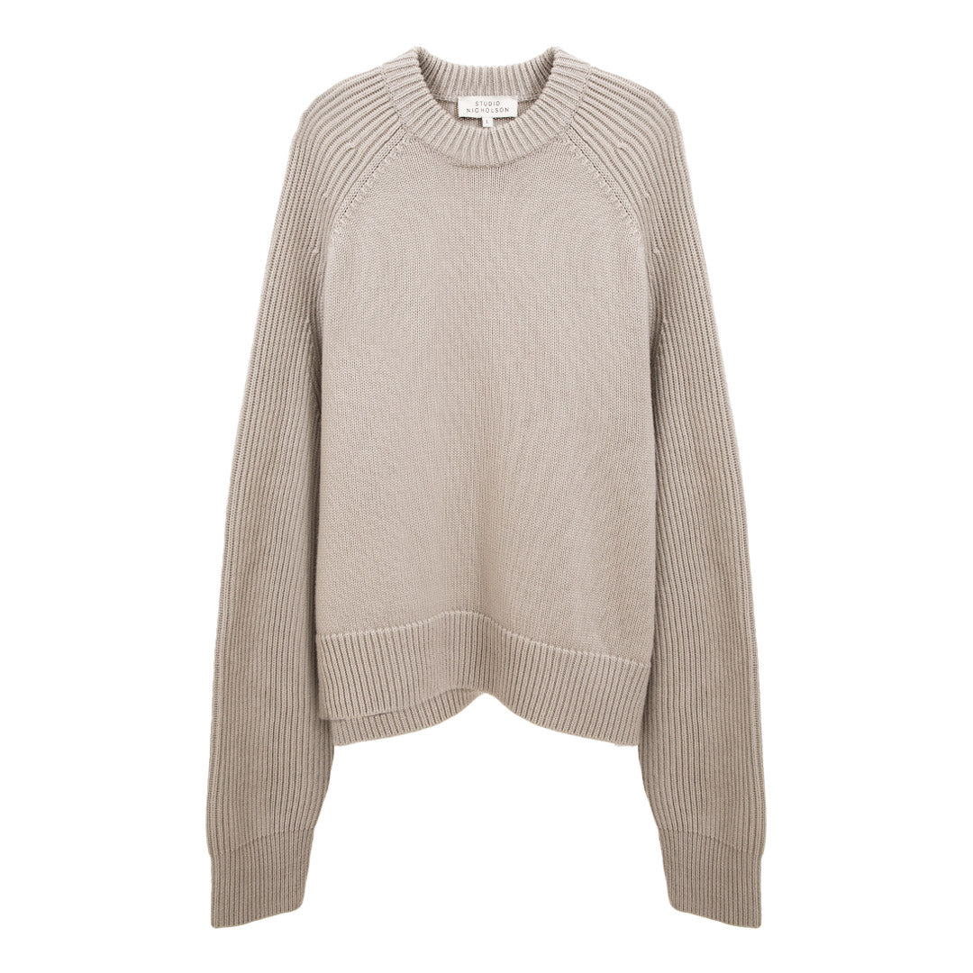 トップス STUDIO NICHOLSON NIMBUS KNIT BISCUIT Jean Knit STUDIO NICHOLSON NIMBUS KNIT BISCUIT