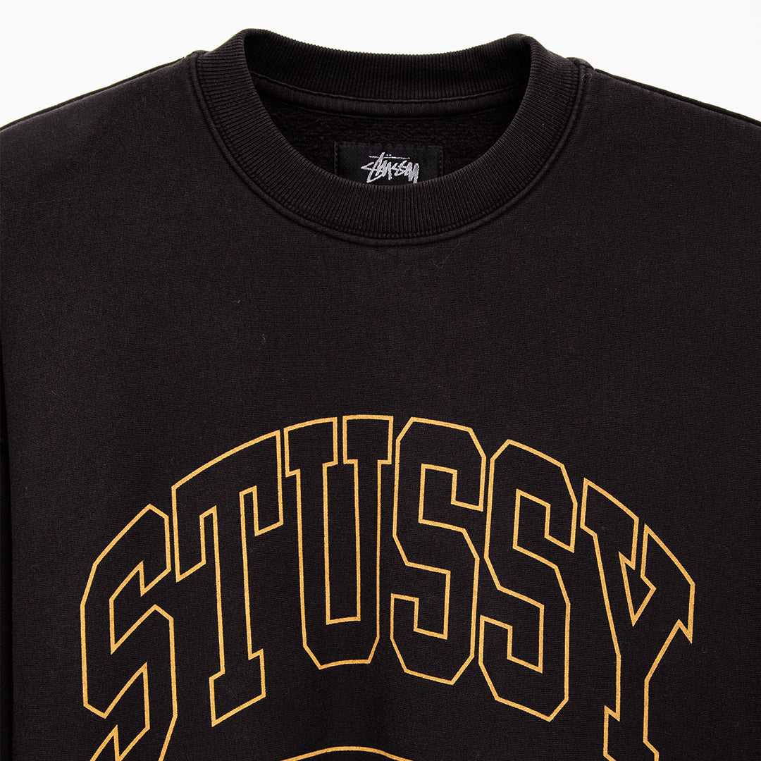 Stussy Varsity Oversized Crew Black – Degli Uberti