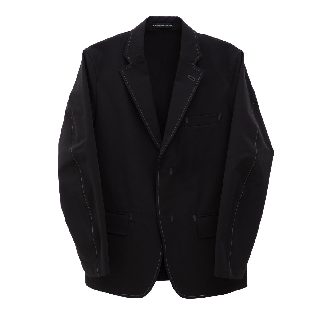And Wander Plain Tailored Stretch Jacket Black – Degli Uberti