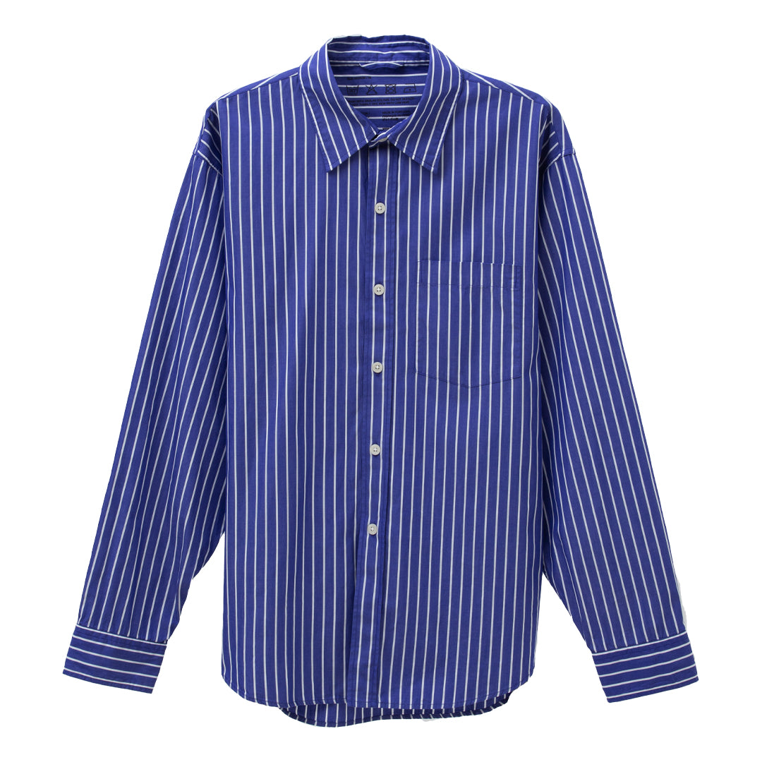 未使用品【mfpen】EXECUTIVE SHIRT - BLUE STRIPECOMOLI - dogsperfect.nl