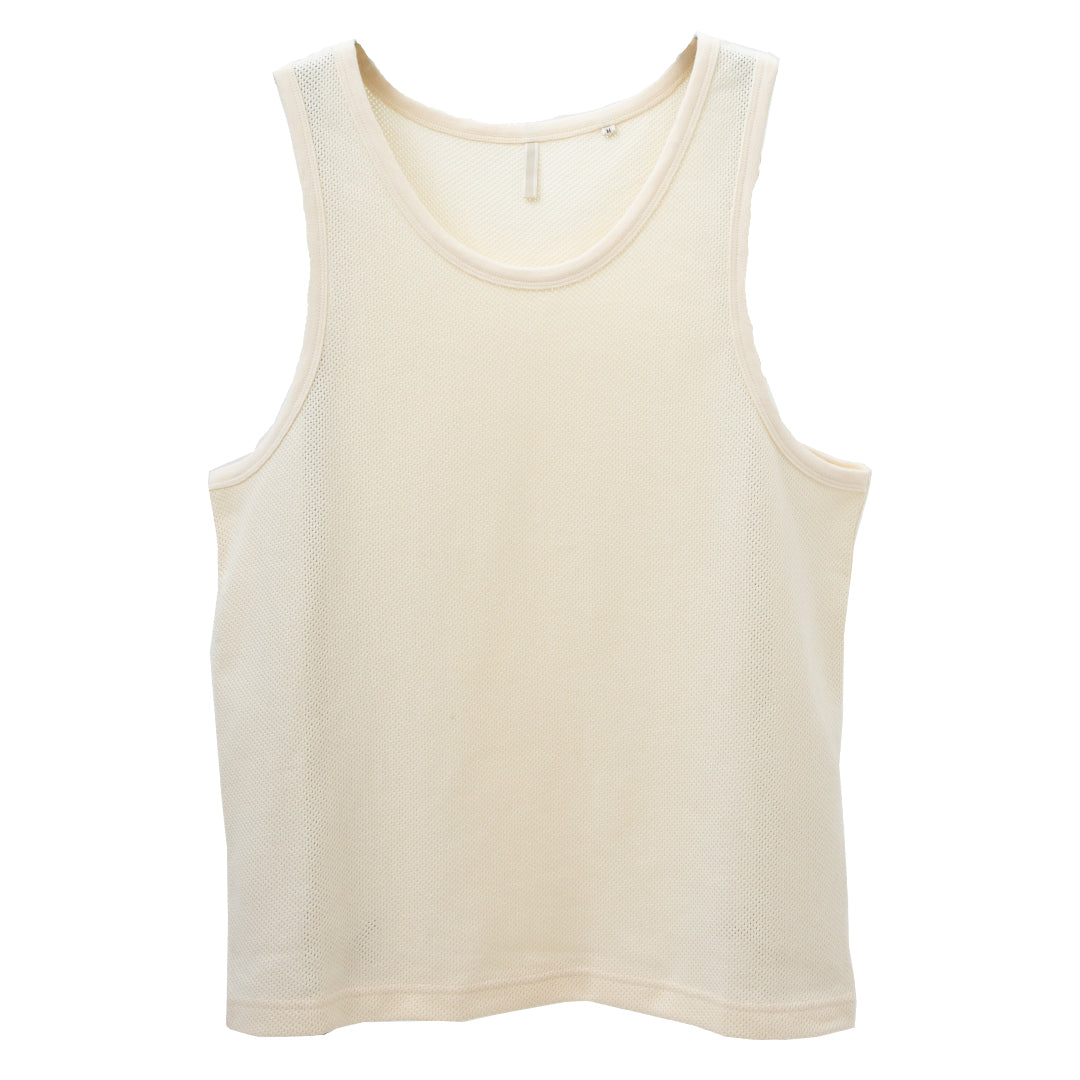 Sunflower Mesh Tank Top Off White – Degli Uberti